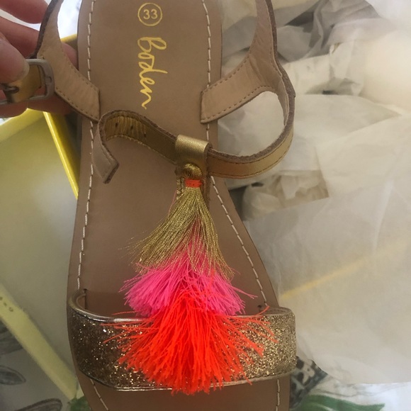 Mini Boden Tassel Sandals - gorgeous!!! Rare and sold out immediately. - Picture 4 of 4
